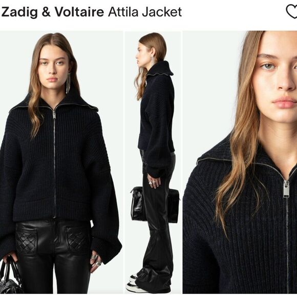 Zadig & Voltaire Attila Jacket NWOT Size M/L - Picture 2 of 16